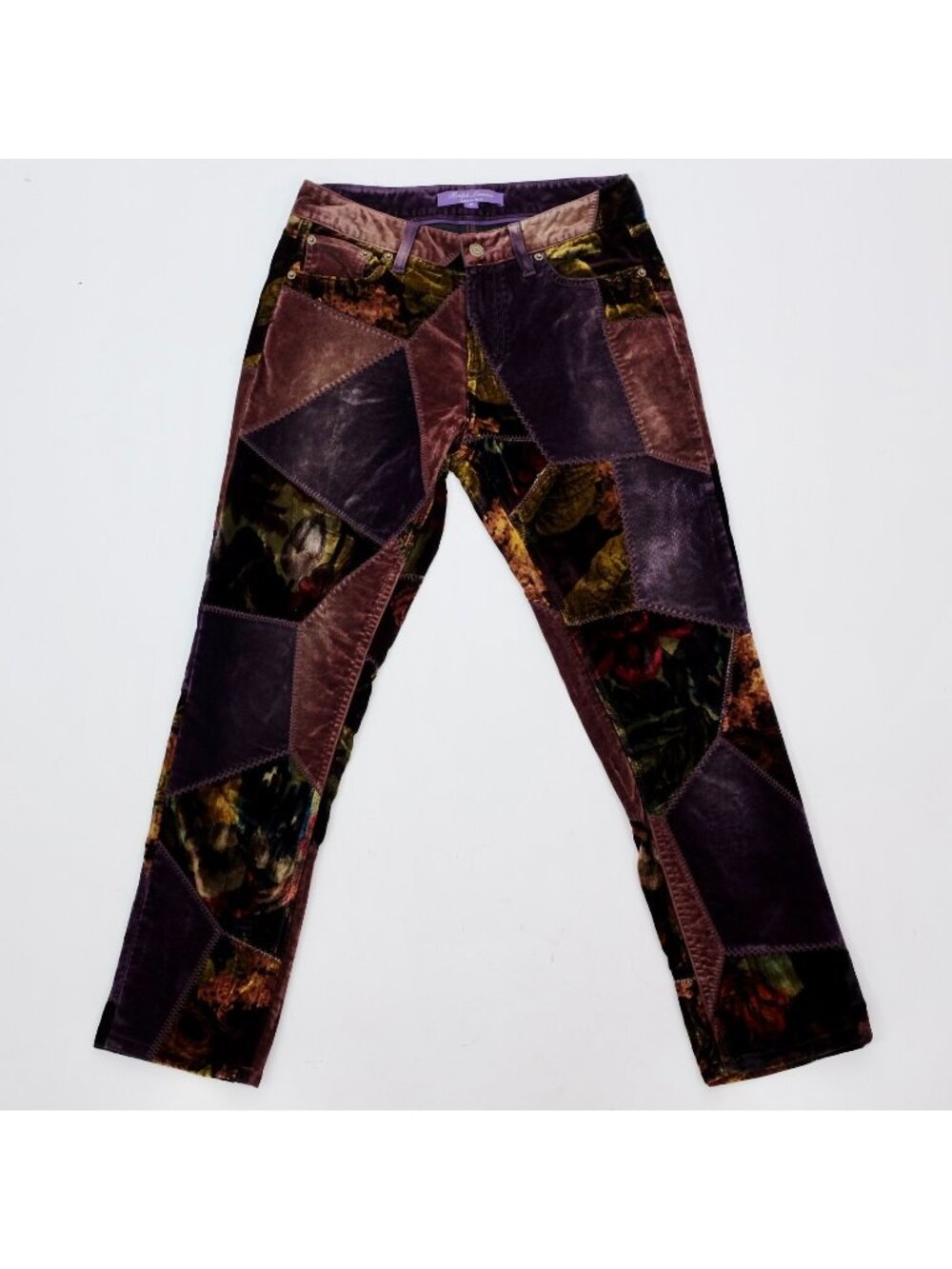 Ralph Lauren Purple Label 27 pants jeans patchwork velvet 50th anniversary 106